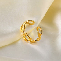Twisted Link Open Ring - Nexa-State of Style