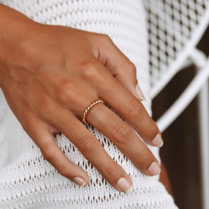 Twisted Ring with Symbolism - Tessa-5-Gold-State of Style