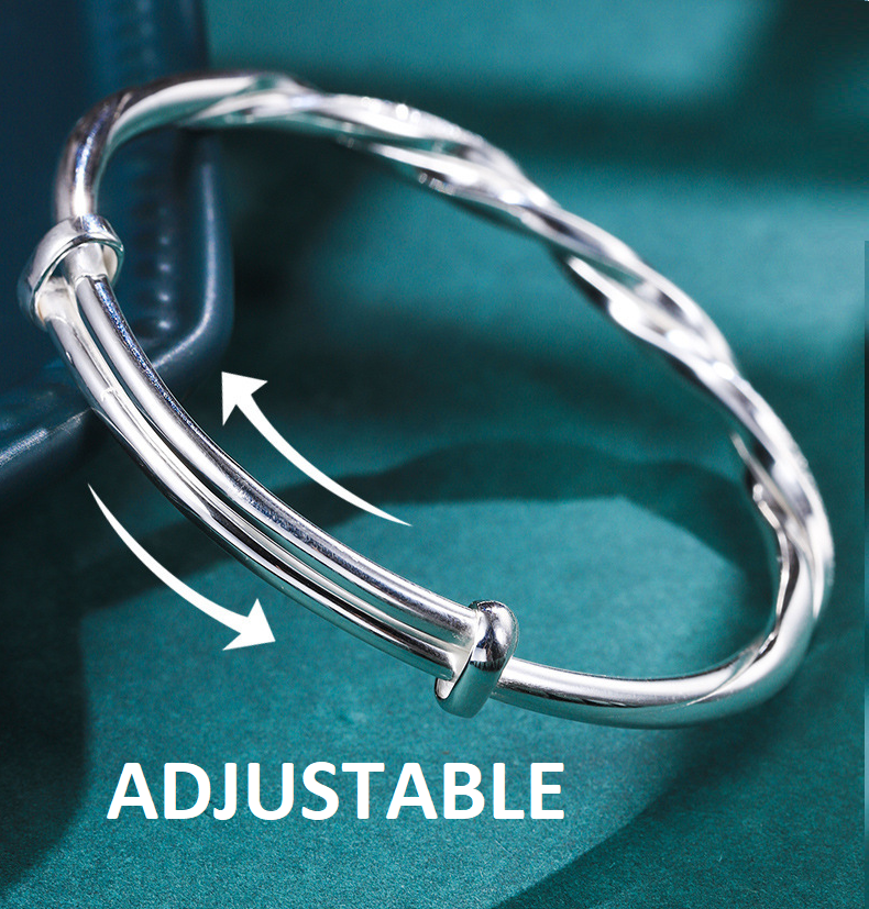 Twisted Silver Bracelet-State of Style