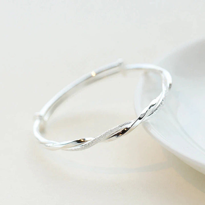 Twisted Silver Bracelet-State of Style