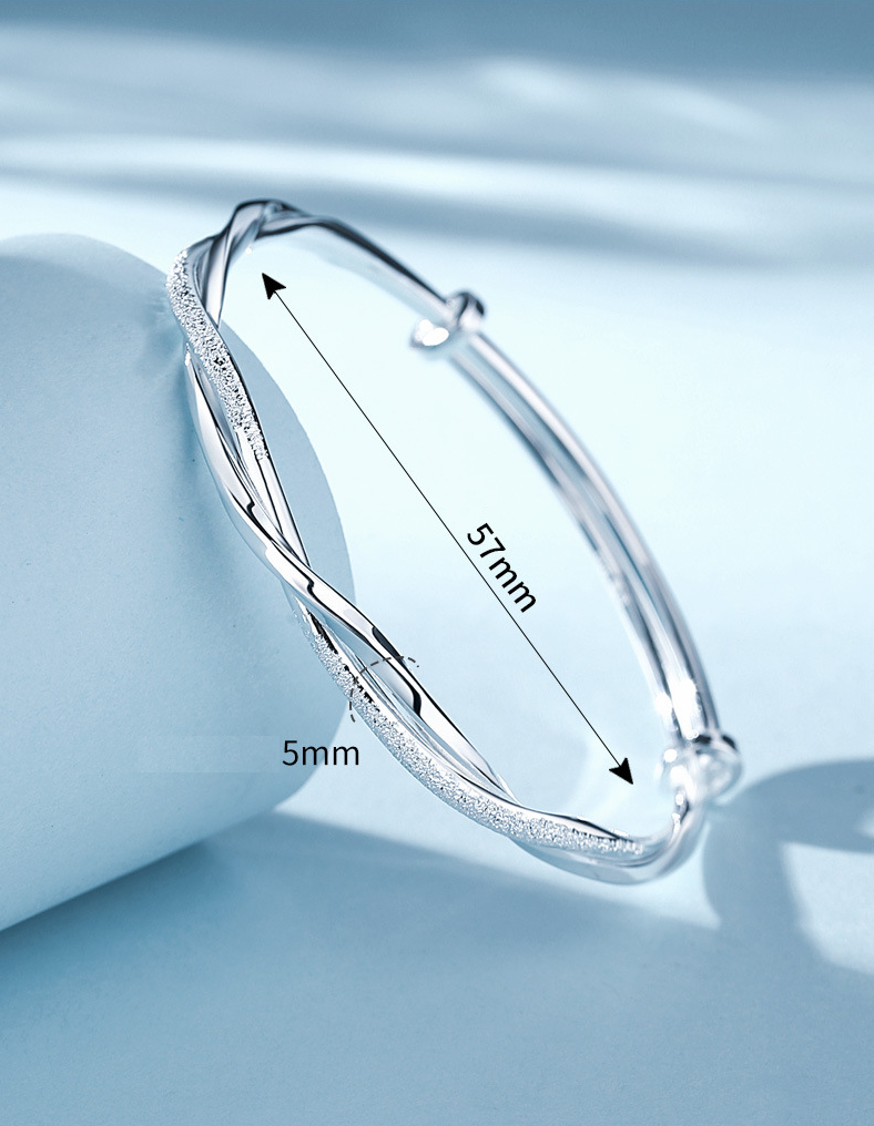 Twisted Silver Bracelet-State of Style