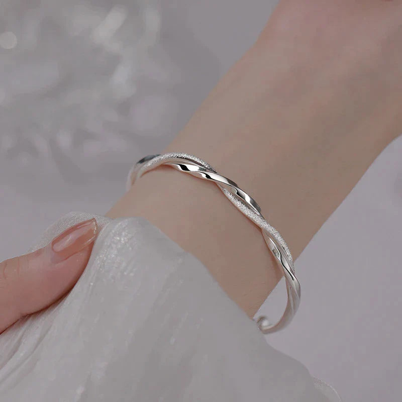 Twisted Silver Bracelet-State of Style