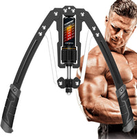 Twister Arm Exerciser – Adjustable Hydraulic Strength (10-200 KG)-Black-State of Style