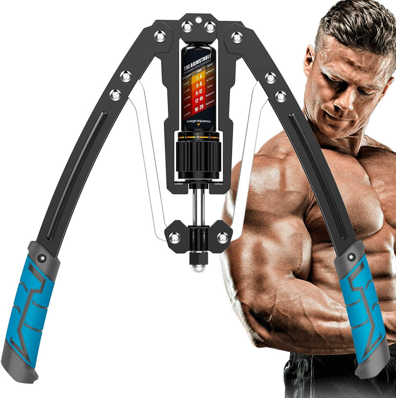 Twister Arm Exerciser – Adjustable Hydraulic Strength (10-200 KG)-Blue-State of Style