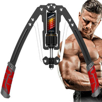 Twister Arm Exerciser – Adjustable Hydraulic Strength (10-200 KG)-Red-State of Style