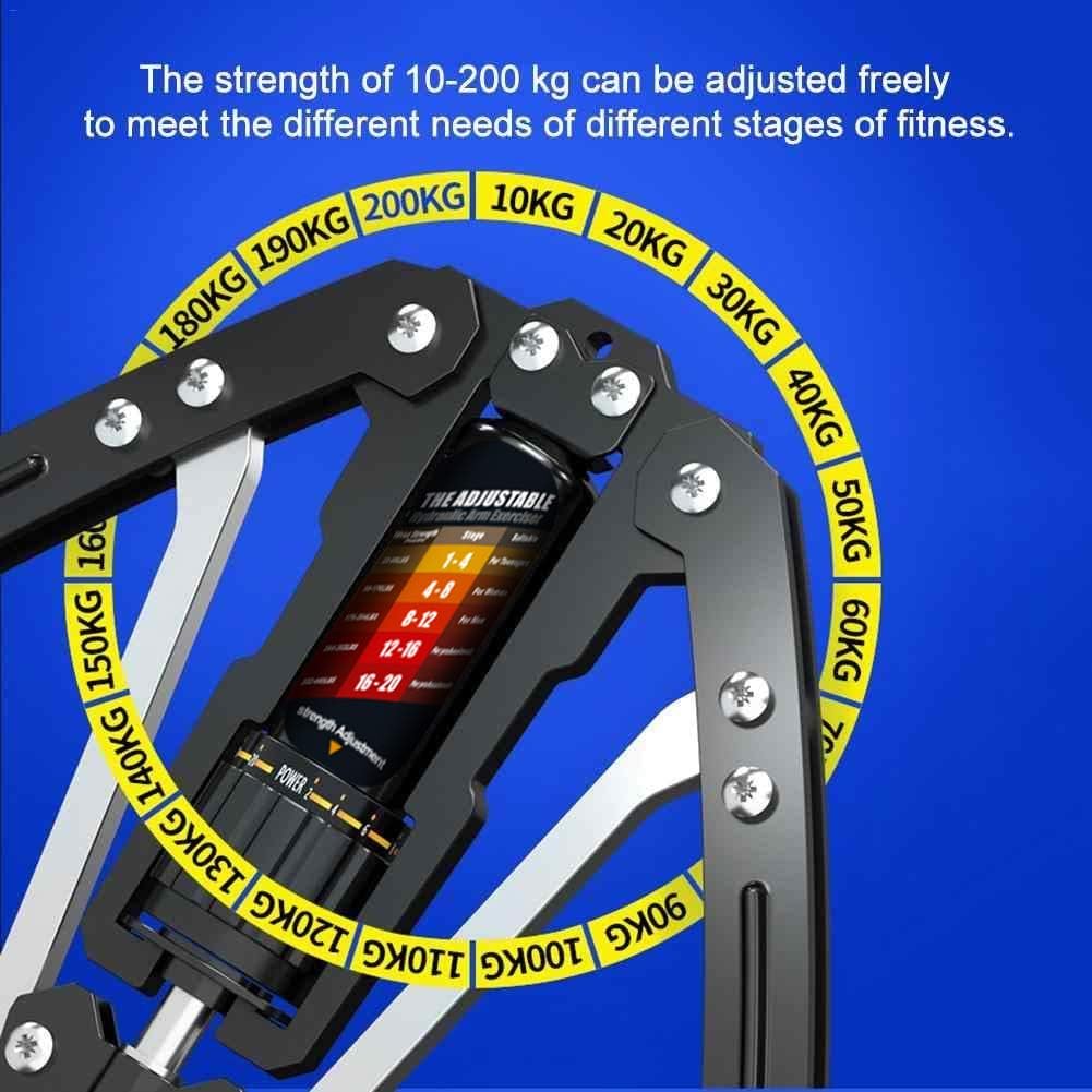 Twister Arm Exerciser – Adjustable Hydraulic Strength (10-200 KG)-Red-State of Style