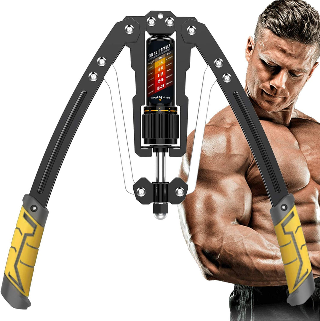 Twister Arm Exerciser – Adjustable Hydraulic Strength (10-200 KG)-Yellow-State of Style