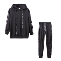 Two-Piece Ladies' Sports Set – Yara-Black-S-State of Style