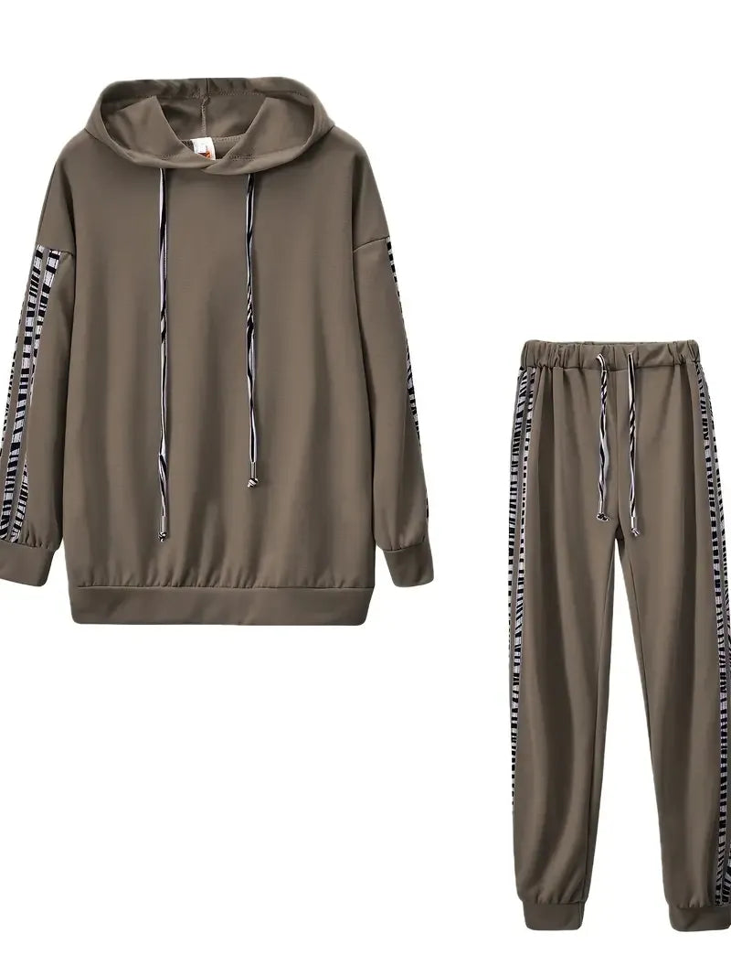 Two-Piece Ladies' Sports Set – Yara-Black-S-State of Style
