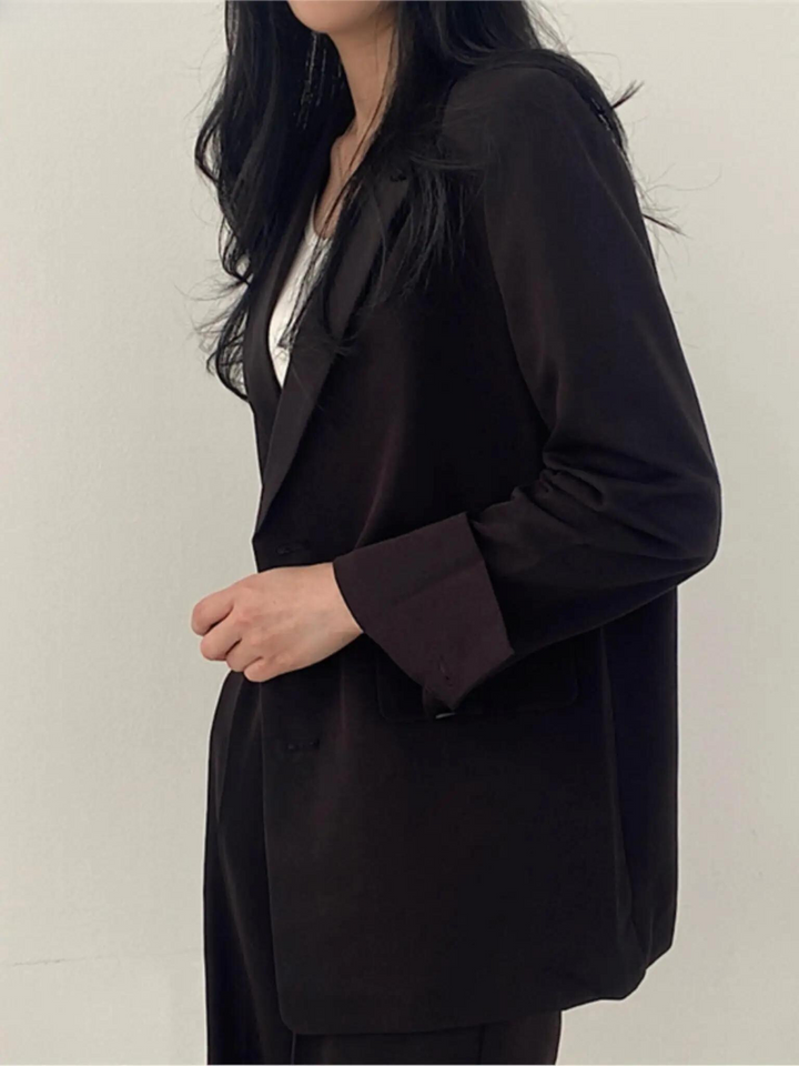 Two-Piece Ladies Suit - Sophie-Black-S-State of Style