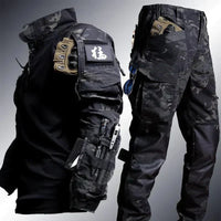 Two-Piece Men's Army Outfit - Logan-Black-S-State of Style