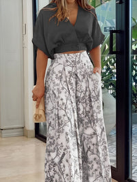 Two-piece summer set for ladies – Estelle-Black-S-State of Style