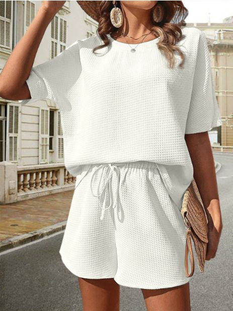 Two-Piece Summer Set for Ladies - Isla-White-S-State of Style