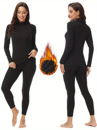 Two-Piece Thermal Set for the Cold Winter Months - Serena-Black-XS-State of Style