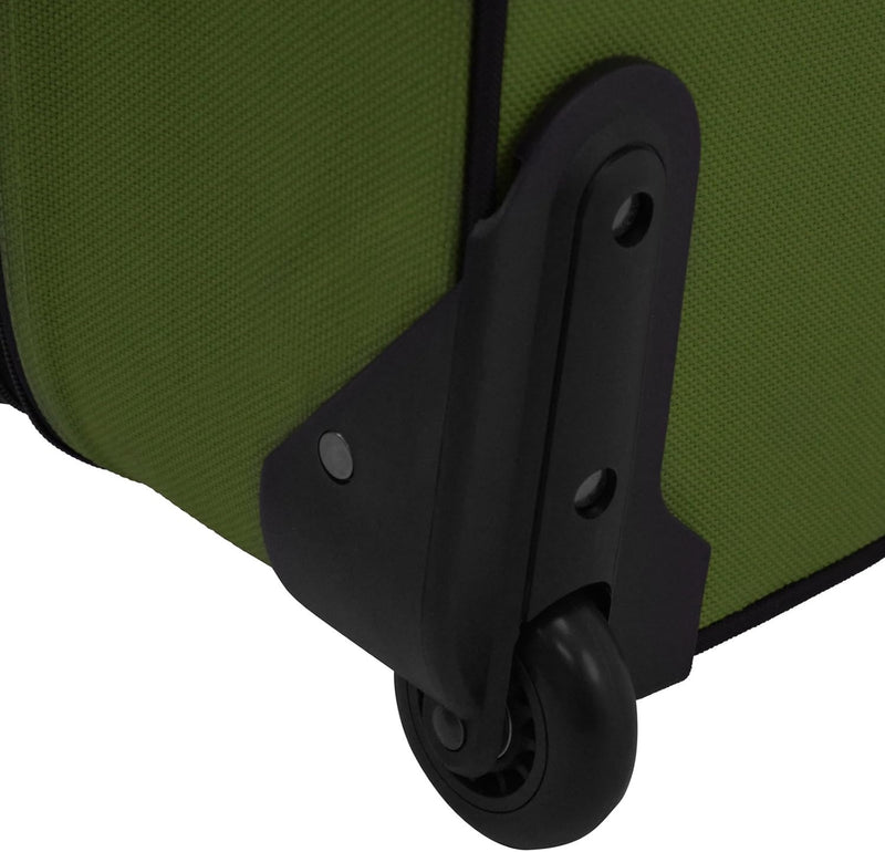 2-Piece Softside Carry-On Luggage Set with Expandable Design and Skate Wheels