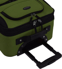 2-Piece Softside Carry-On Luggage Set with Expandable Design and Skate Wheels