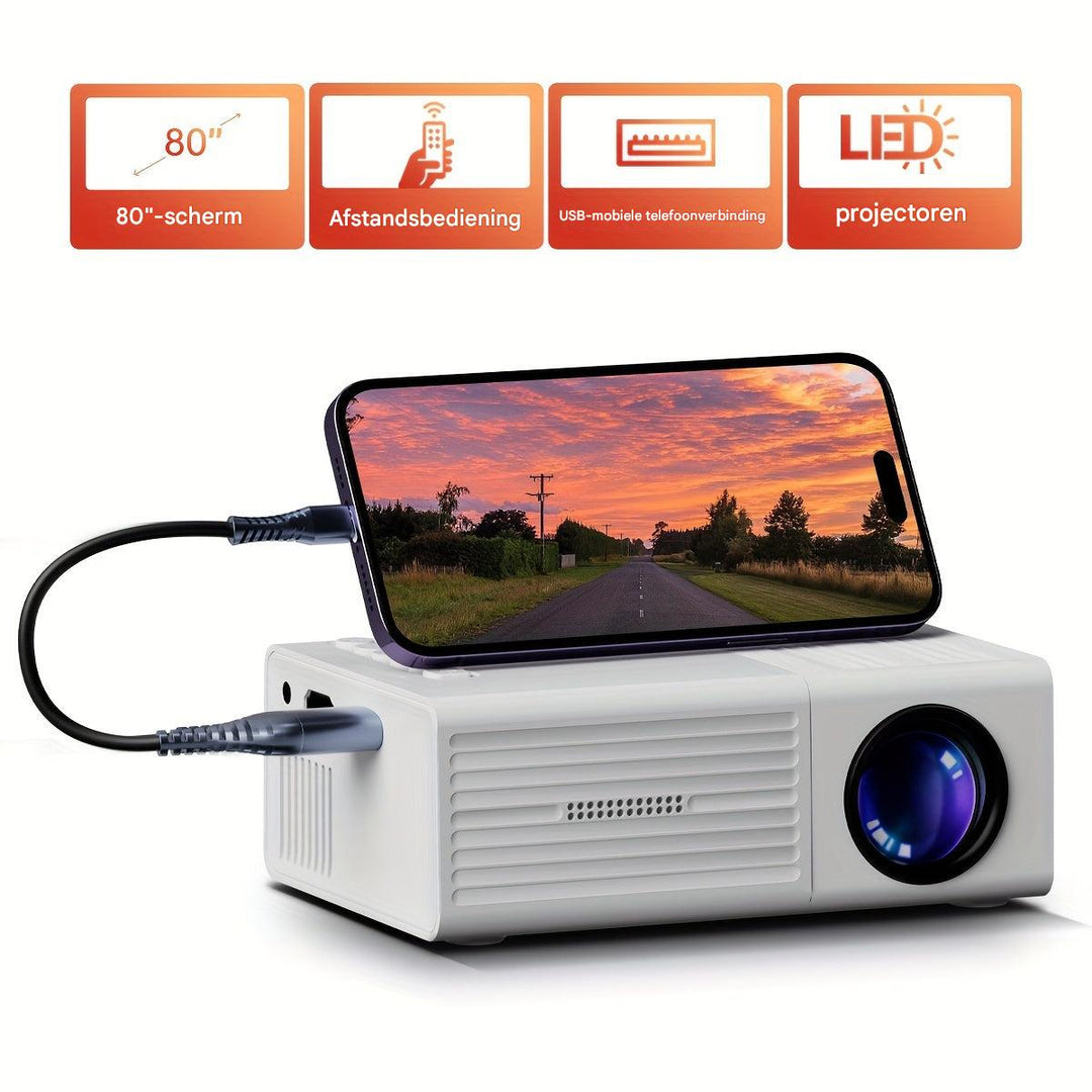Ultra-Bright Mini Projector (3000 Lumen) - LumoBeam-State of Style