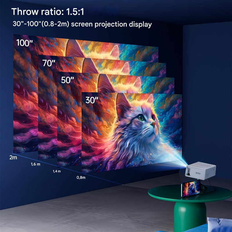 Ultra-Bright Mini Projector (3000 Lumen) - LumoBeam-State of Style