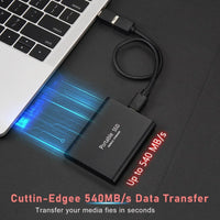 Ultra-Fast External SSD - SpeedDrive Pro-Black-2TB-State of Style