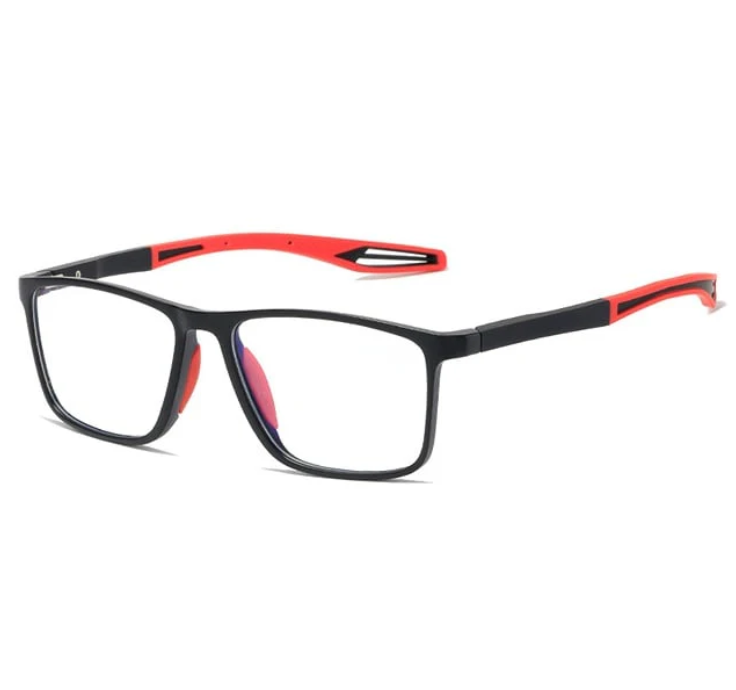 Ultra-light Men's Reading Glasses with Anti-Blue Light Protection - Orlando-Red-State of Style