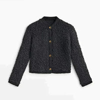 Ultra Soft Cardigan Vest - CozyTeddy-Black-S-State of Style