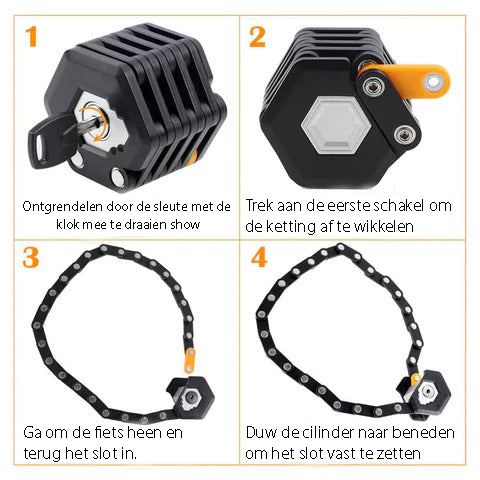 Ultra Strong Anti-theft Bike Lock - SafeRide-State of Style