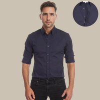 UltraFlex Shirt | Crease-Resistant Blouse with Zip-Marine Blue-XS-State of Style