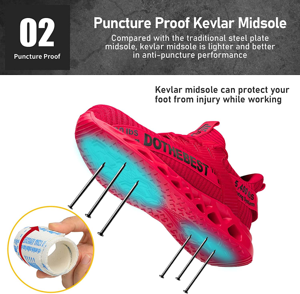 Ultralight Breathable Safety Shoes - ProGuard-Black-6.5-State of Style