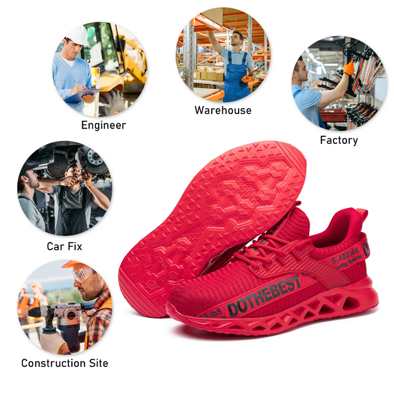 Ultralight Breathable Safety Shoes - ProGuard-Black-6.5-State of Style
