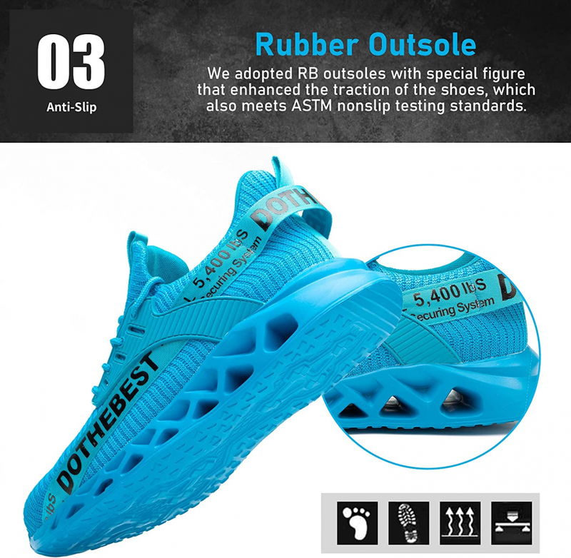 Ultralight Breathable Safety Shoes - ProGuard-Black-6.5-State of Style