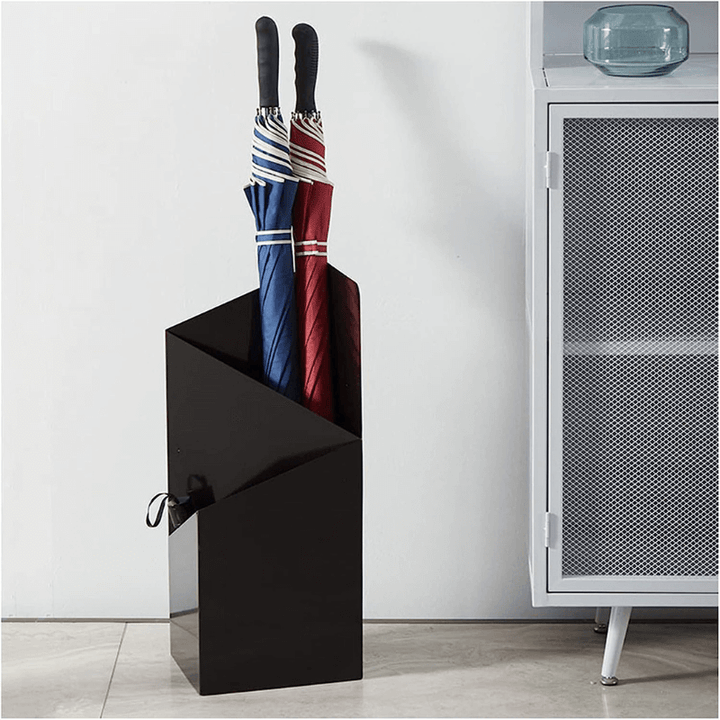 Umbrella stand with drip tray – Strömma-Black-State of Style