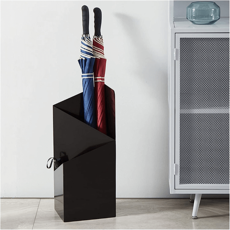 Umbrella stand with drip tray – Strömma-Black-State of Style