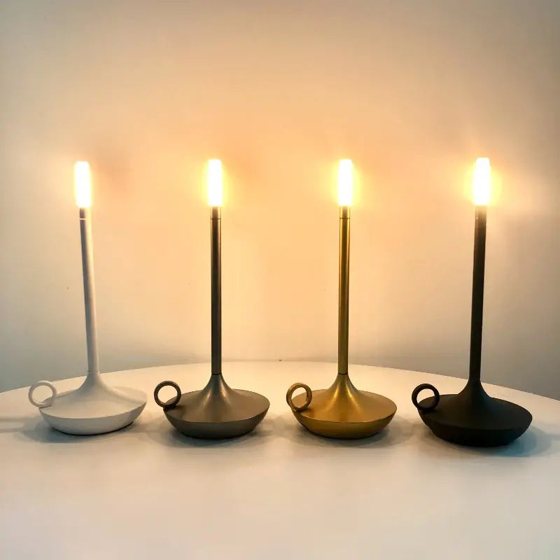Unique and Luxury Candle Holder Lamp - LuxuryCandle-Black-State of Style