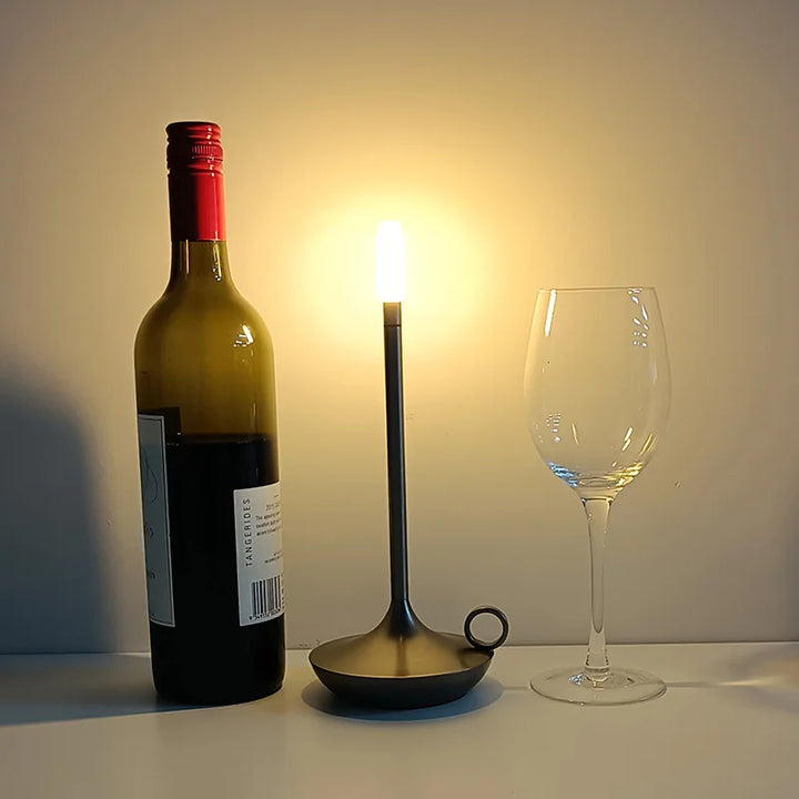 Unique and Luxury Candle Holder Lamp - LuxuryCandle-Black-State of Style