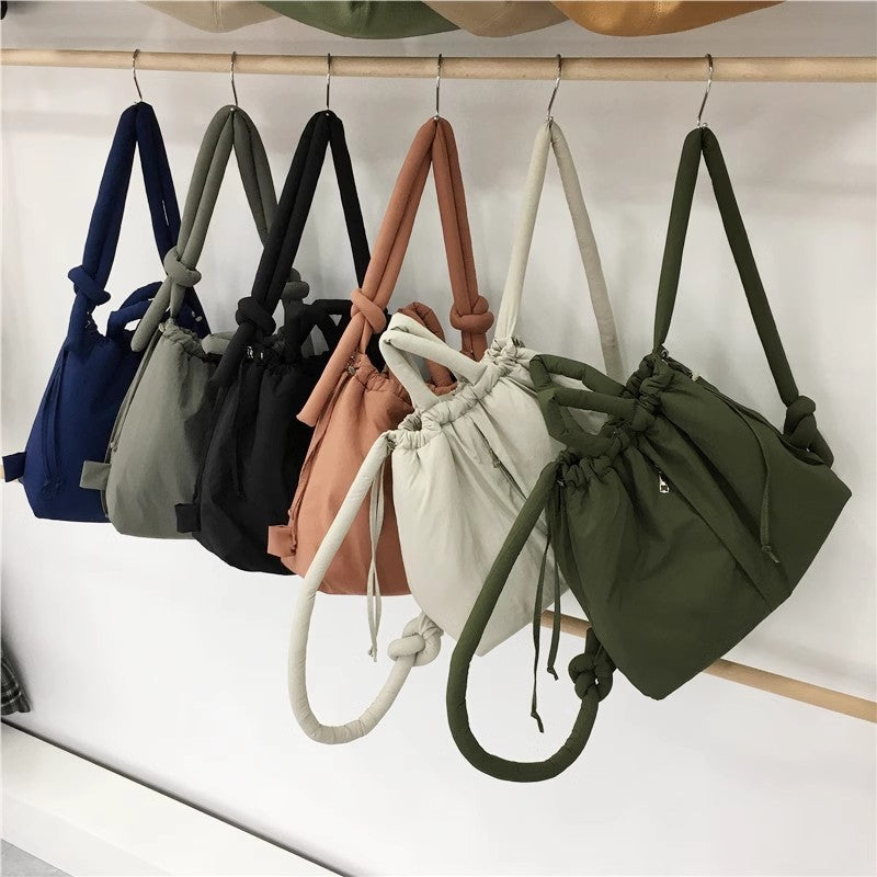 Unique Puffer Handbag with Trendy Volume - Riva-Pink-State of Style