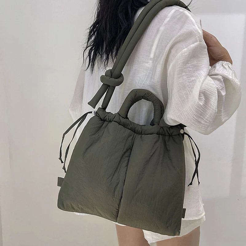 Unique Puffer Handbag with Trendy Volume - Riva-Pink-State of Style