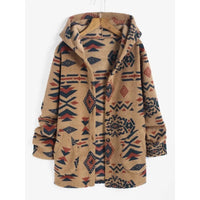 Unique Vintage Aztec Jacket | Beautiful and Stylish-Deep Coffee-S-State of Style