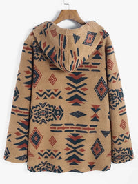 Unique Vintage Aztec Jacket | Beautiful and Stylish-Deep Coffee-S-State of Style