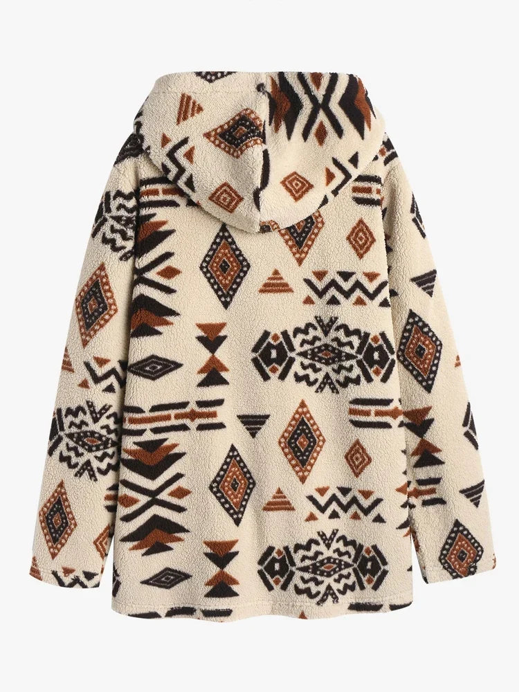 Unique Vintage Aztec Jacket | Beautiful and Stylish-Deep Coffee-S-State of Style