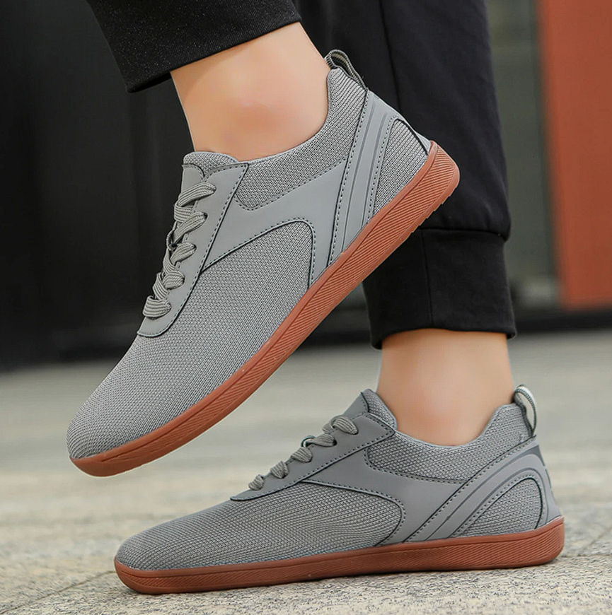 Unisex barefoot shoes with flexible sole & breathable upper material – Luno-Gray-4.5-State of Style