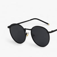 Unisex Designer Sunglasses with Round Lenses – Nova-Black Grey-State of Style