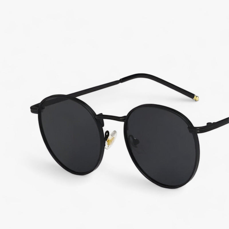Unisex Designer Sunglasses with Round Lenses – Nova-Black Grey-State of Style