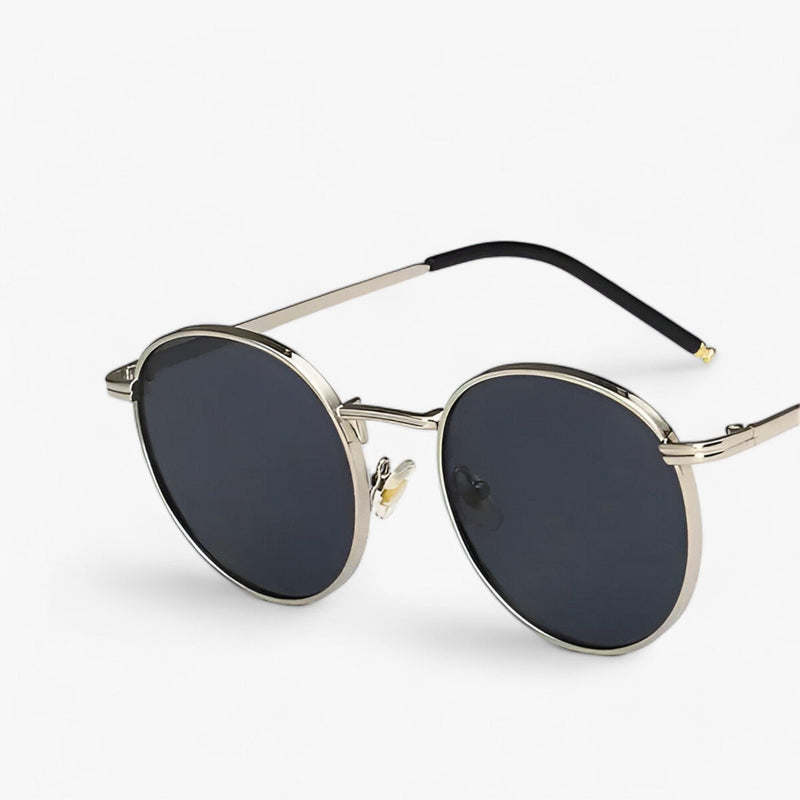 Unisex Designer Sunglasses with Round Lenses – Nova-Silver Grey-State of Style