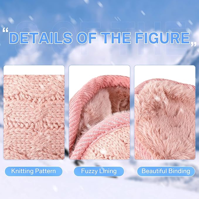 Unisex Foldable Knitted Ear Warmers Set of 4 – BundleMuffs-State of Style