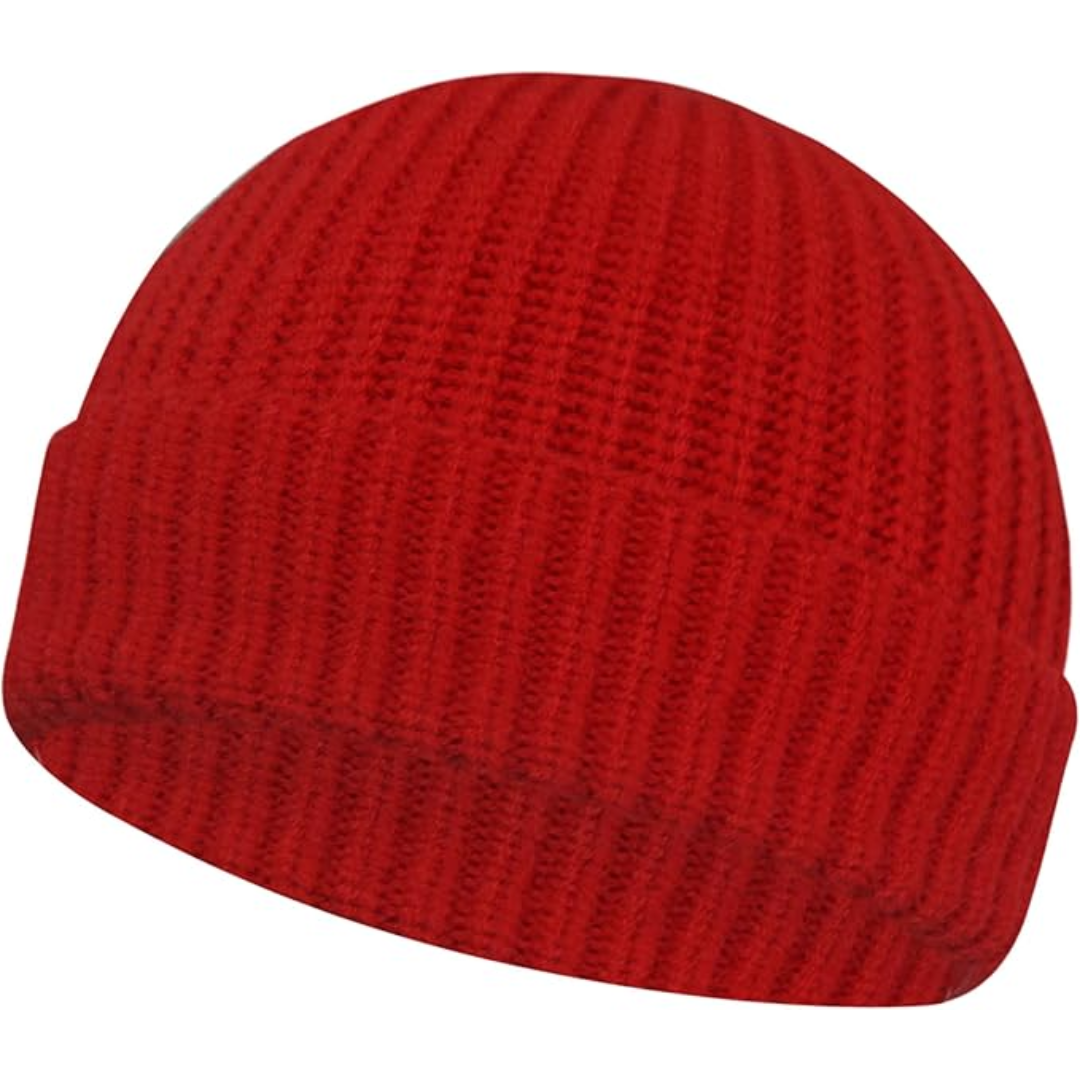 Unisex Knitted Hat with Low Turn-Up – Robin-Red-State of Style