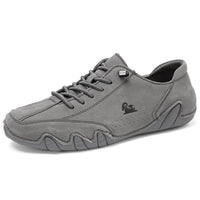 Unisex Leather Barefoot Shoes – BareMotion-Gray-4.5-State of Style