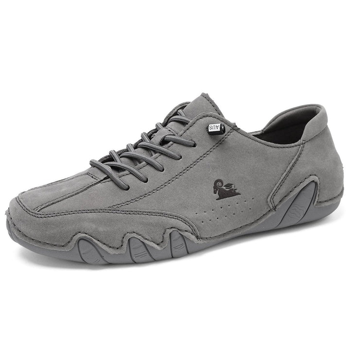 Unisex Leather Barefoot Shoes – BareMotion-Gray-4.5-State of Style