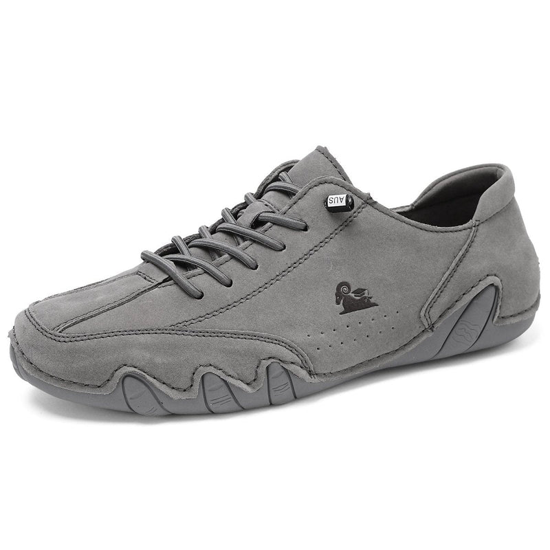 Unisex Leather Barefoot Shoes – BareMotion-Gray-4.5-State of Style