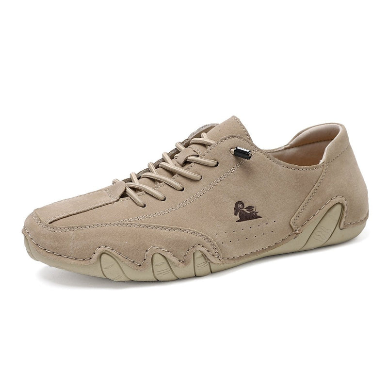 Unisex Leather Barefoot Shoes – BareMotion-Khaki-4.5-State of Style