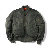 Unisex Premium Bomber Jacket with Zipper - Alex-Army Green-S-State of Style